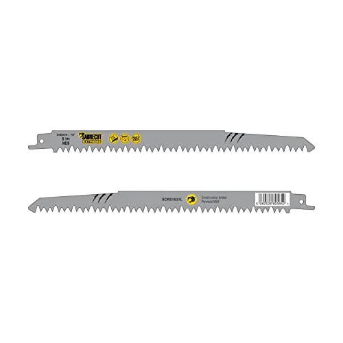 10 x SabreCut SCRS1531L_10 9 29/64" (240mm) 5 TPI S1531L Very Fast Wood Cutting Reciprocating Sabre Saw Blades Compatible with Bosch Dewalt Makita