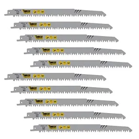 10 x SabreCut SCRS1531L_10 9 29/64" (240mm) 5 TPI S1531L Very Fast Wood Cutting Reciprocating Sabre Saw Blades Compatible with Bosch Dewalt Makita