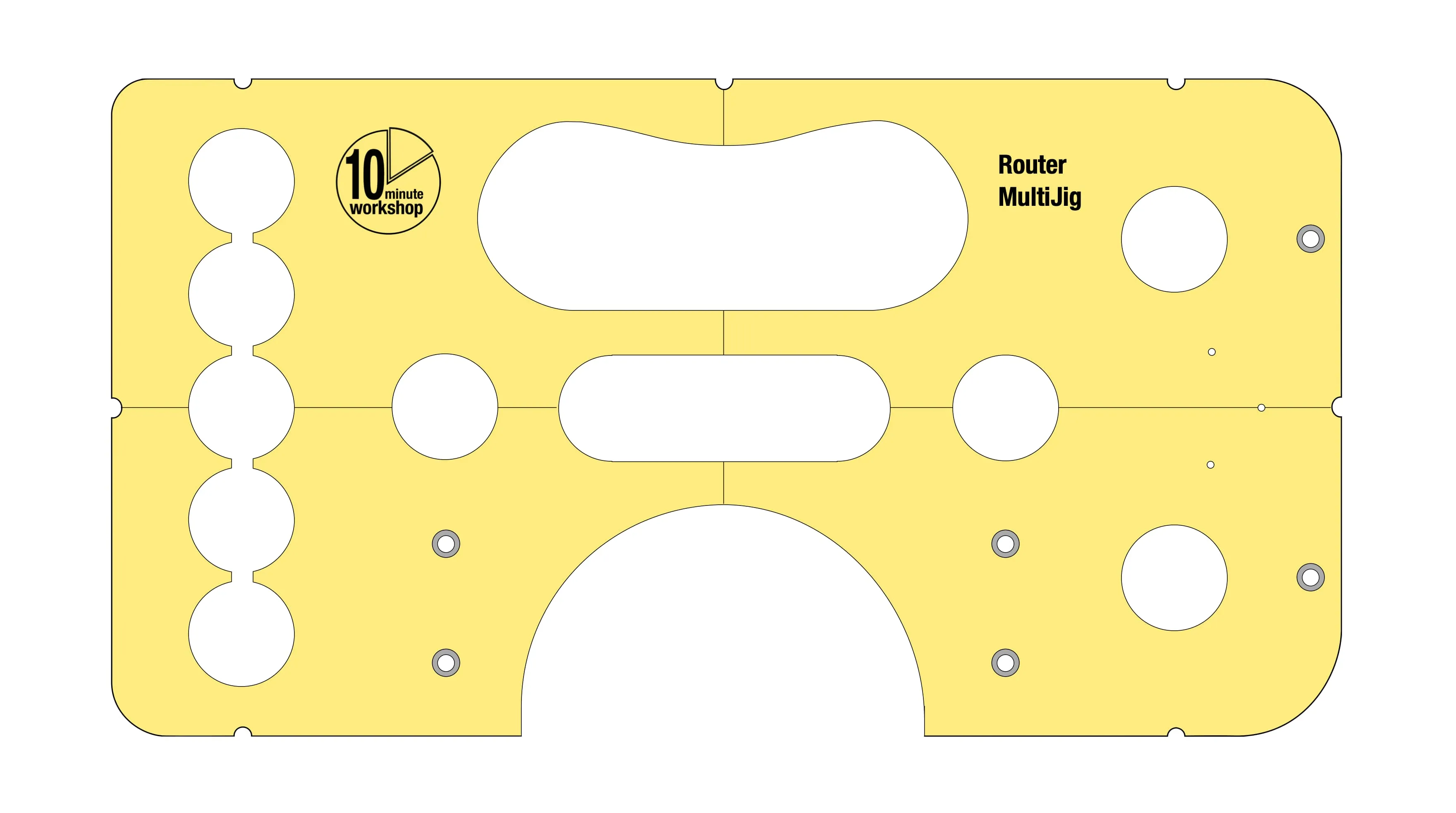 '10MW Router MultiJig' - Plain Jig