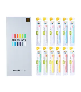 12-Piece Kids Toothbrush Set - Pastel