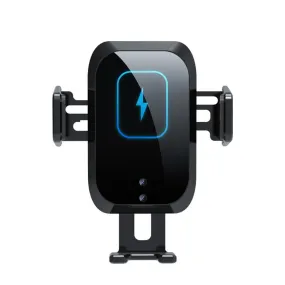 (15W) Car mount charger Qi Wireless QC 3.0   attachment with automatic infrared sensor - Black