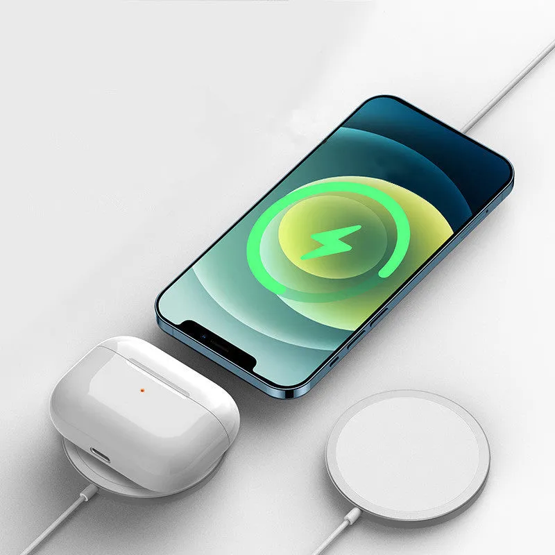 15W Magnetic Wireless Charger For iPhone 12 Fast Charging Station Pad