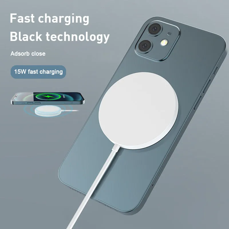 15W Magnetic Wireless Charger For iPhone 12 Fast Charging Station Pad