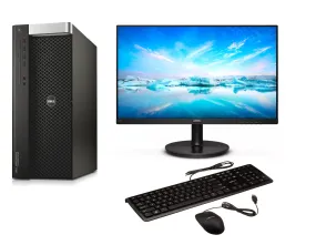 24” LCD COMBO DELL PRECISION SFF 3620 EX-LEASE I7-6700 3.40GHz 16GB RAM 512GB SSD M4000 8GB Graphics  DVD-R WIN 10 PRO