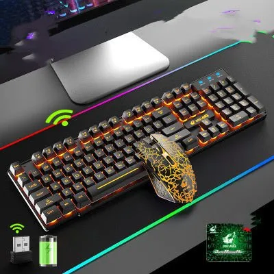 3 Wireless Charging Keyboard And Mouse Set