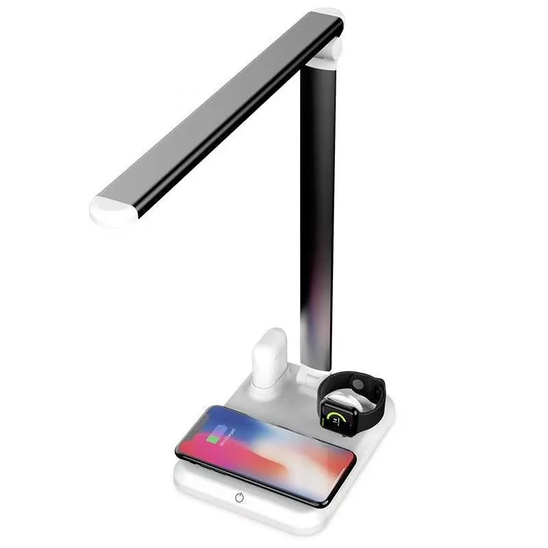 4 in 1 LED Desk Table Lamp Light Wireless Charger