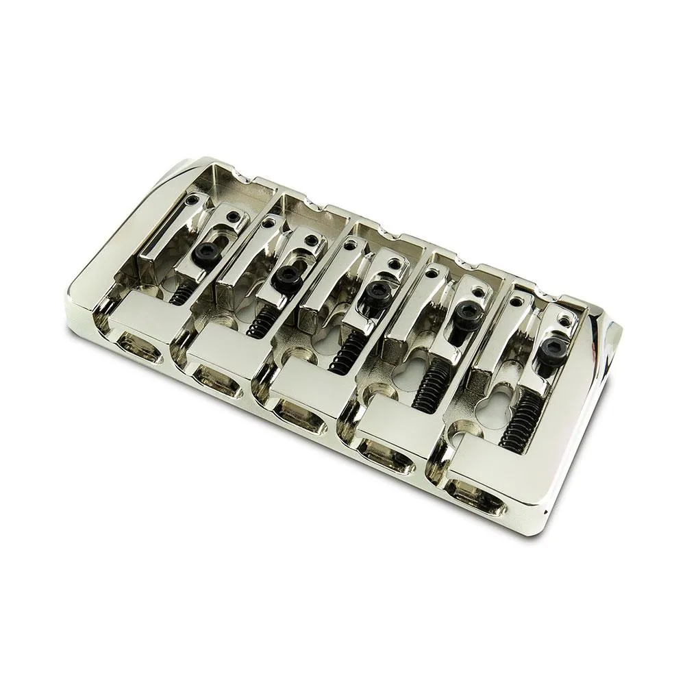 5 String Bass Bridge BB405 Dual Load, Steel Base Plate