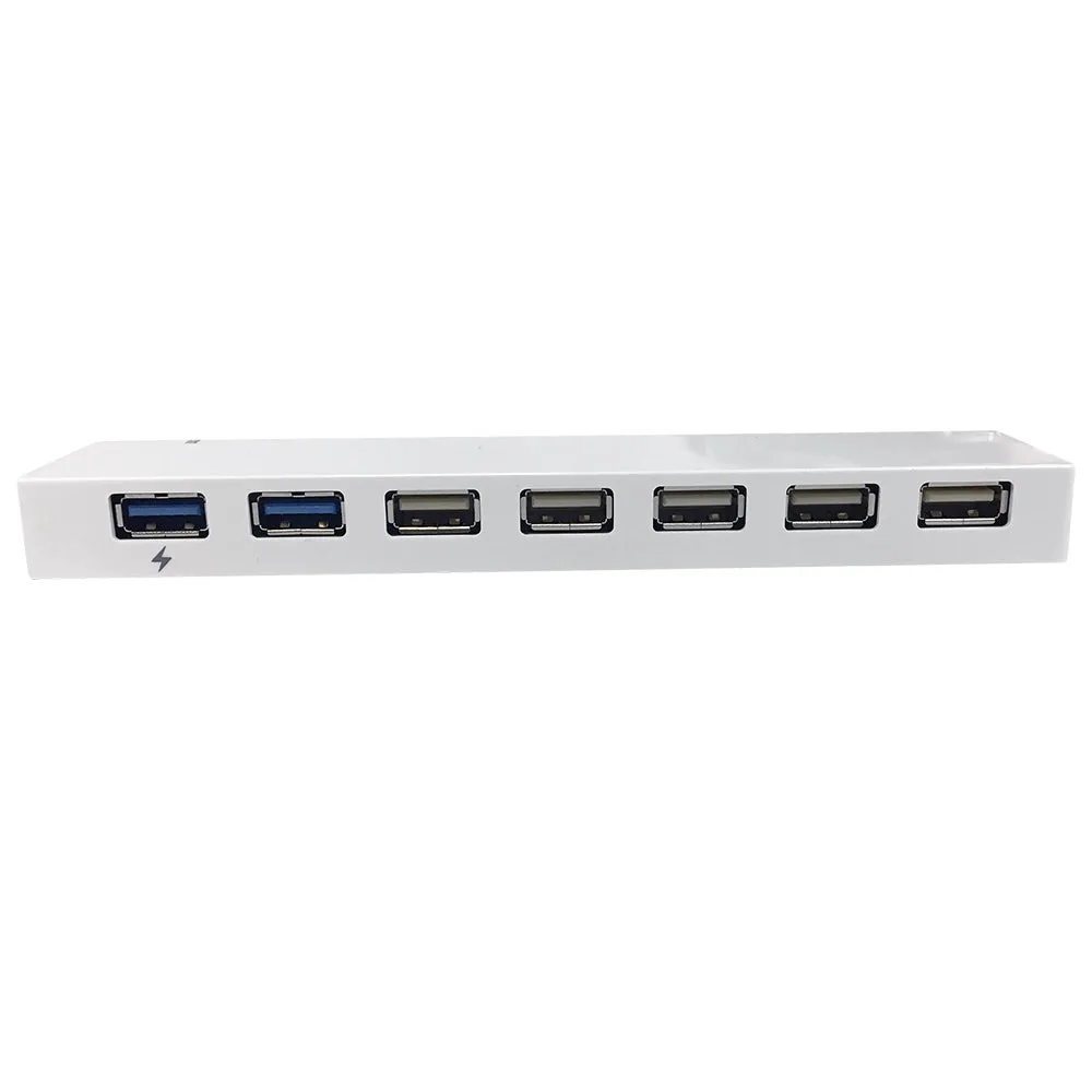 7-Port USB 3.0 Hub (2x USB 3.0, 5x USB 2.0   Charger) - White