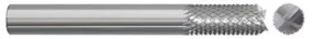 784-001030: 3/16 in. Dia., 5/8 in. Length Of Cut, 2 in. Overall Length Carbide Router Mill; Diamond Cut, Style F- Fish Tail End, BRIGHT, USA