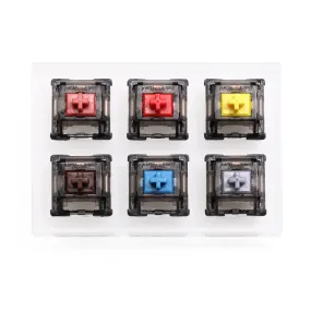 Acrylic Switch Tester 3X2 Gateron Black Crystal SWITCH for Mechanical Keyboard pre lubed Brown Yellow Silent Red Silver Blue