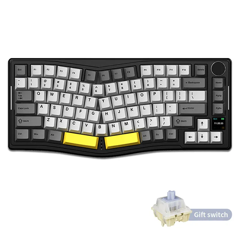 Ajazz AKS075 Wireless Mechanical Keyboard With TFT Screen