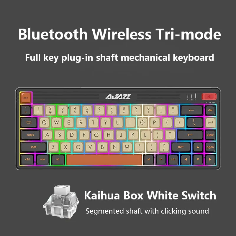 AJAZZ K690T 69Key RGB Wireless Mechanical Keyboard