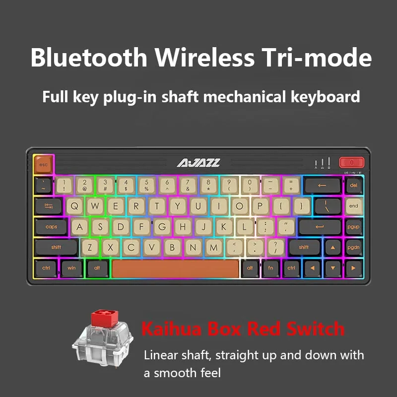 AJAZZ K690T 69Key RGB Wireless Mechanical Keyboard