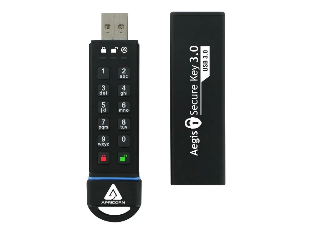 Apricorn Aegis Secure Key 3.0 - Usb Flash Drive - 240 Gb