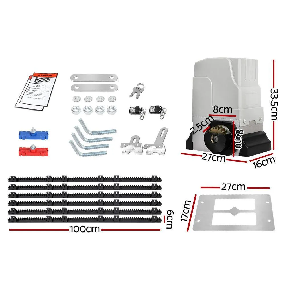 Auto Electric Sliding Gate Opener 1800KG 6M Rails