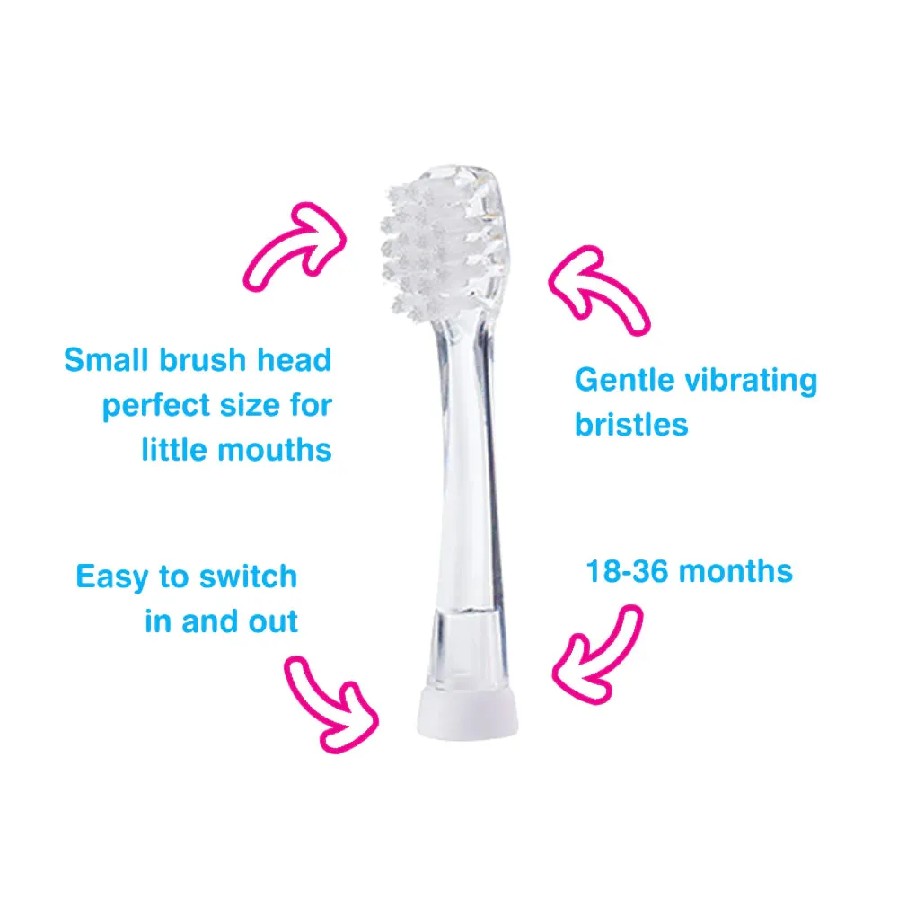 BabySonic® Replacement Brush Heads 0-18 mths (2 Pack)