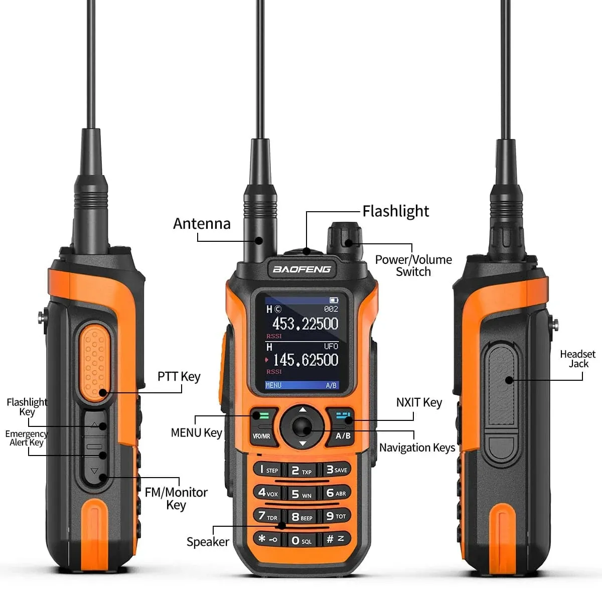 Baofeng UV-21 Pro V2 Walkie Talkie Wireless Copy Frequency Type-C Charger Long Range Waterproof Flashlight UV-5R Ham Radio