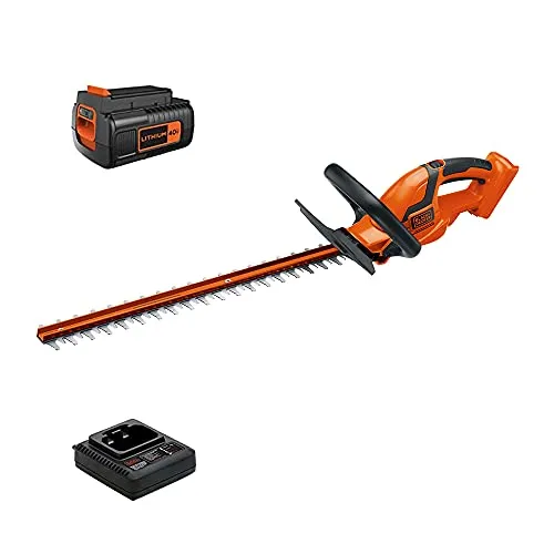 BLACK DECKER 40V MAX Cordless Hedge Trimmer, 24-Inch (LHT2436)