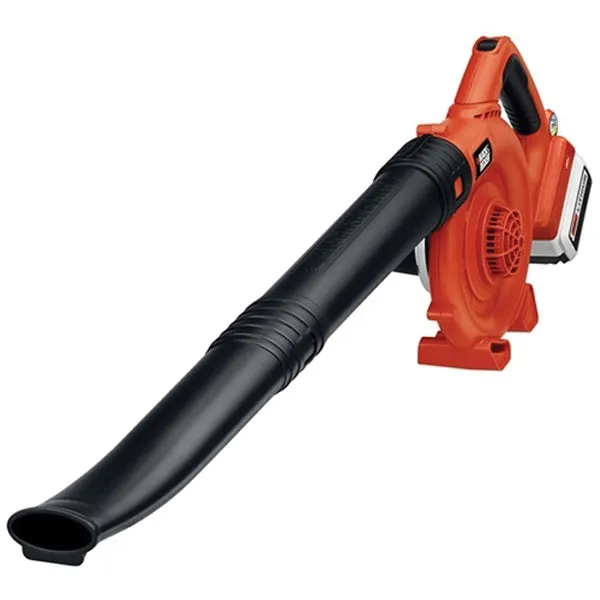 Black Decker LSW36 Sweeper, 2.6 Ah, 36 V Battery, Lithium-Ion Battery, 120 cfm Air, 60 min Run Time, Black/Orange