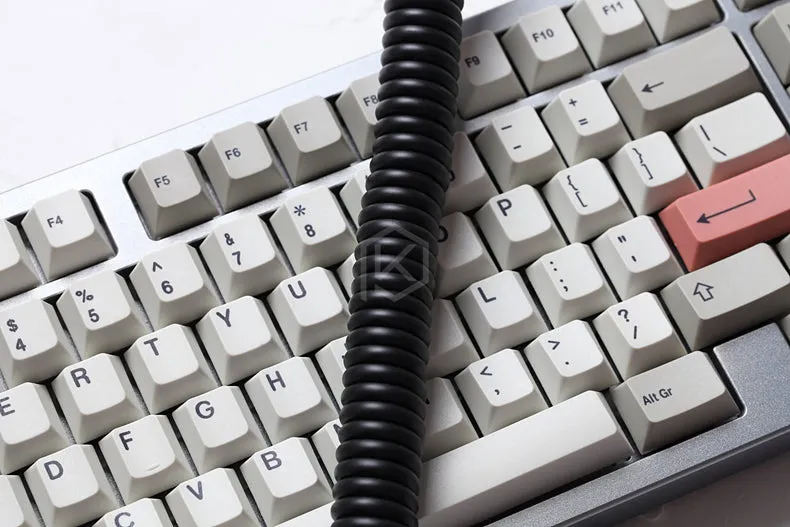 Bold Coiled Cable wire Mechanical Keyboard GH60 USB cable mini micro type c USB port for kit DIY poker 2 xd64 xd75 xd96 mobile phone