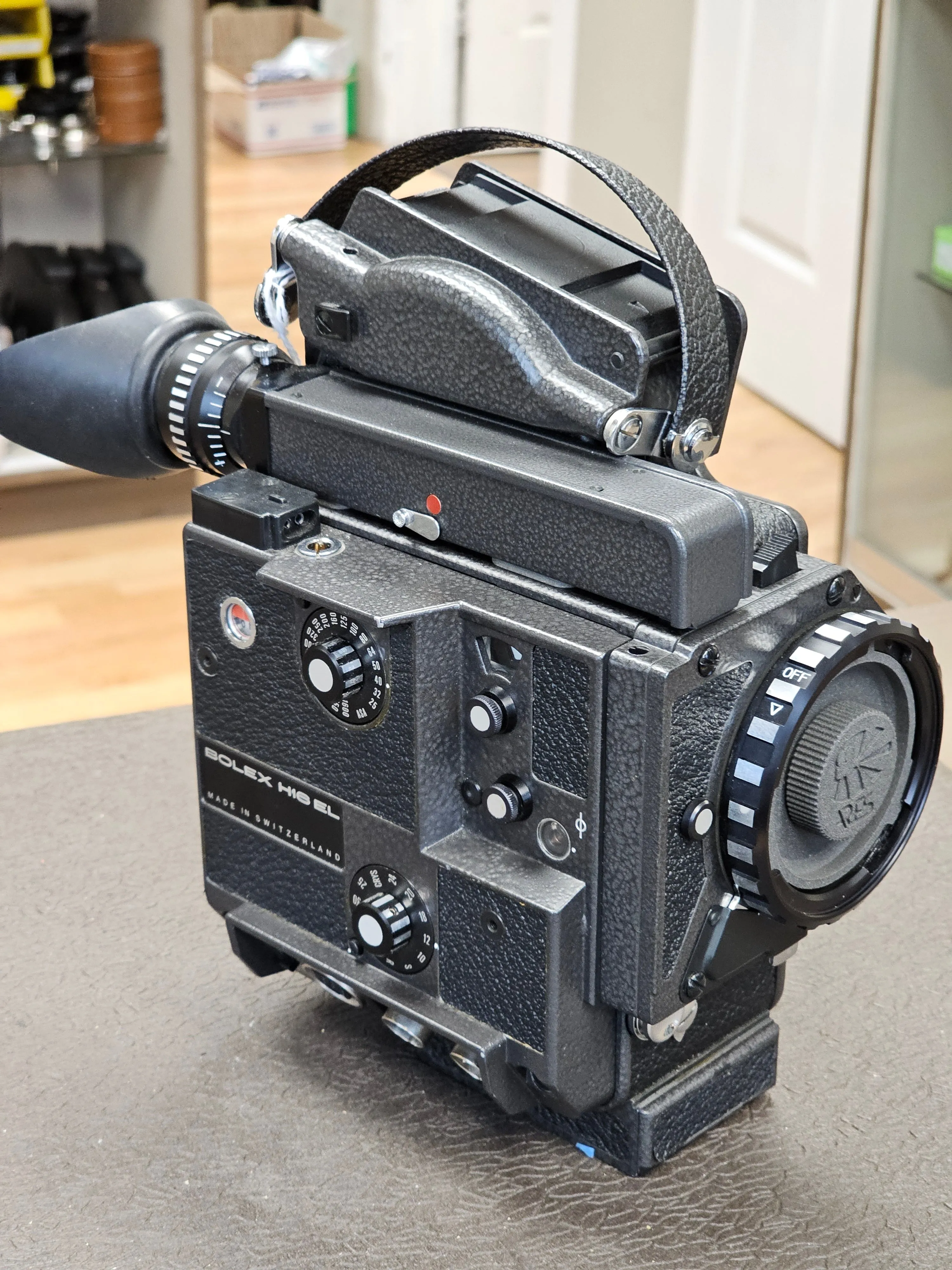 Bolex H16 EL III Camera with 13x Viewfinder S# 313036