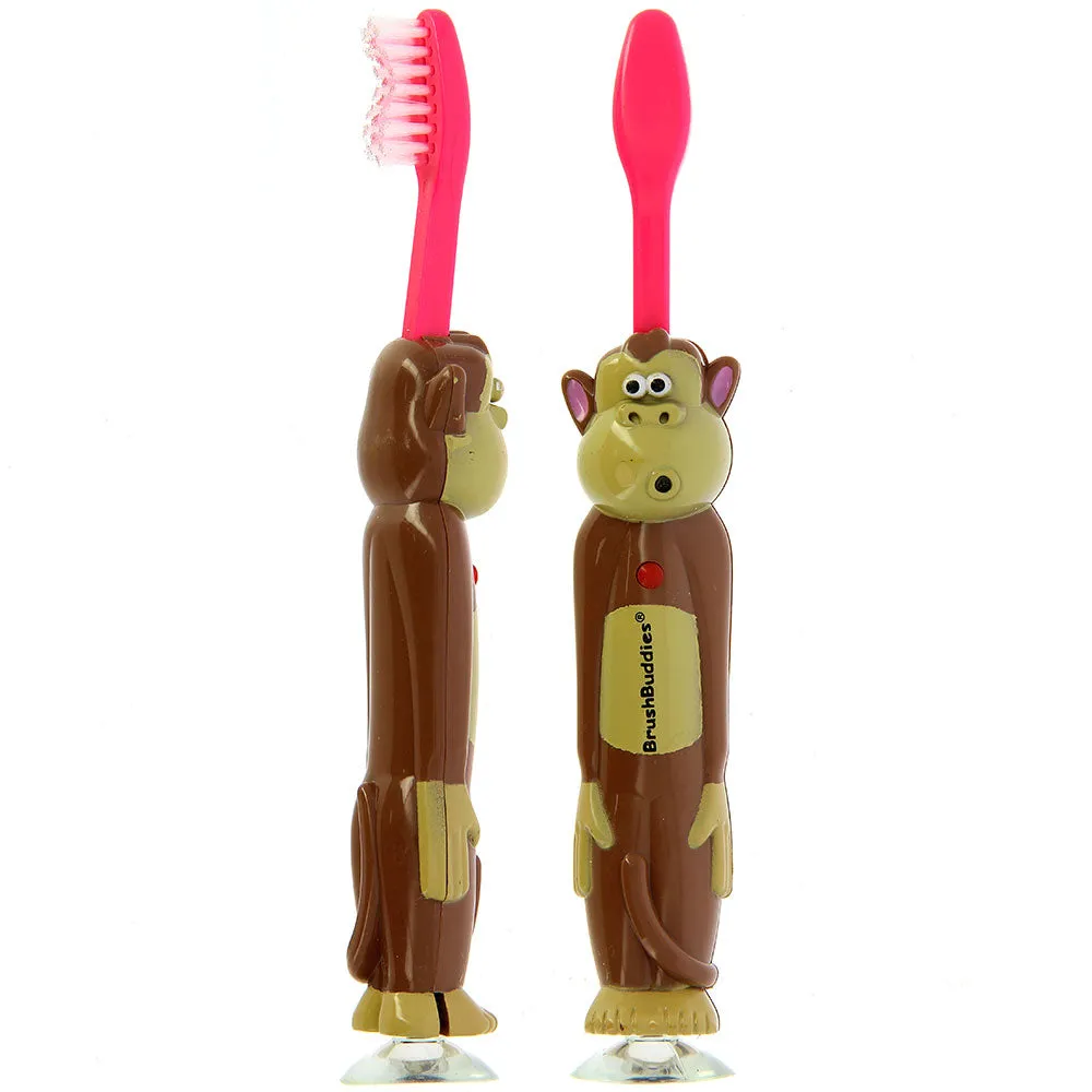 Brush Buddies Talkin' Toothbrush - Swingin Sammy (Monkey) -Pink