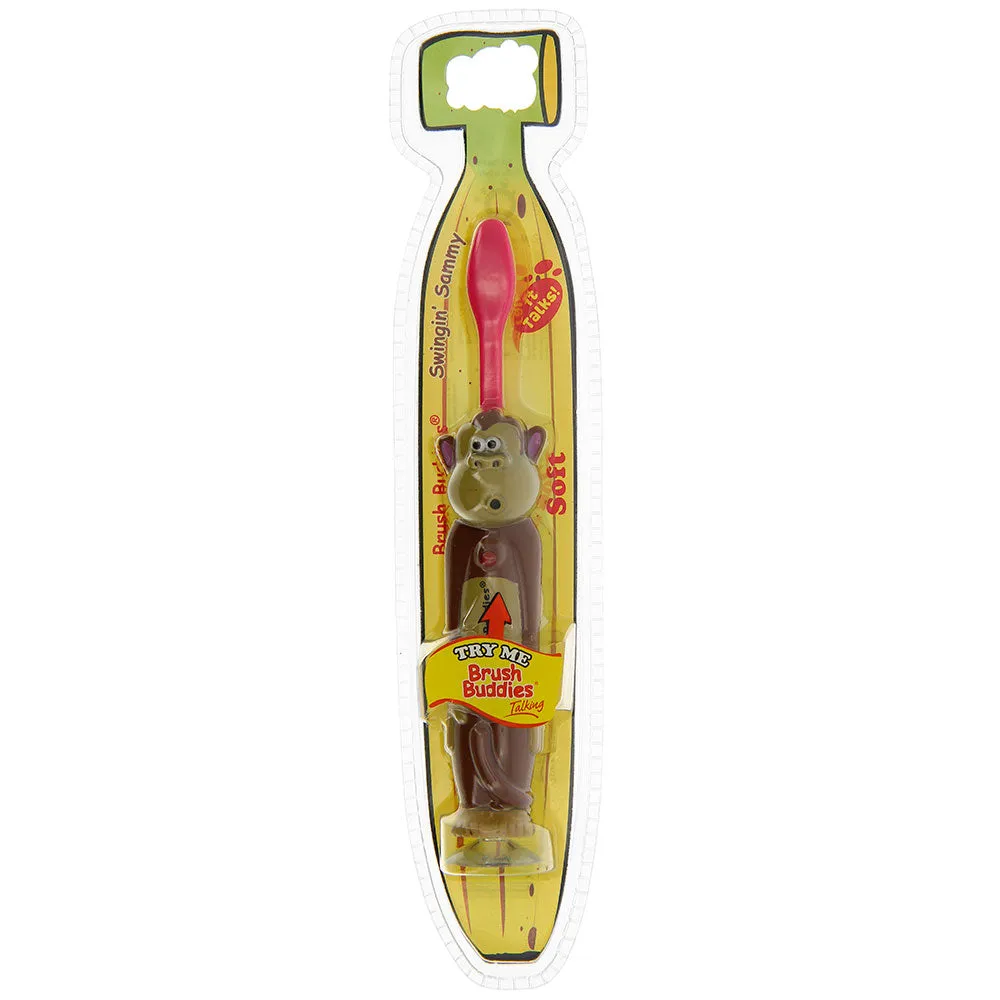 Brush Buddies Talkin' Toothbrush - Swingin Sammy (Monkey) -Pink