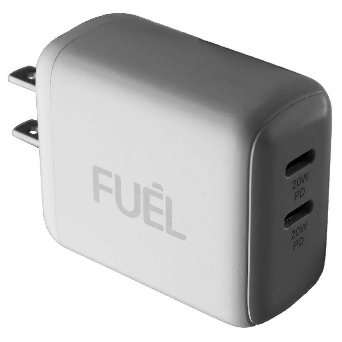 Case-Mate FUEL (40-Watt) Dual USB-C PD Wall Power Adapter - White