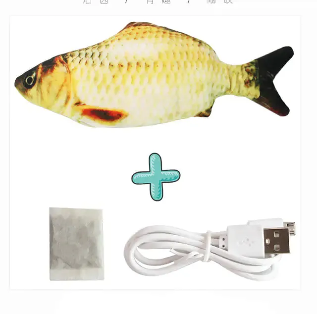 Cats USB Charger Interactive Toy Fish