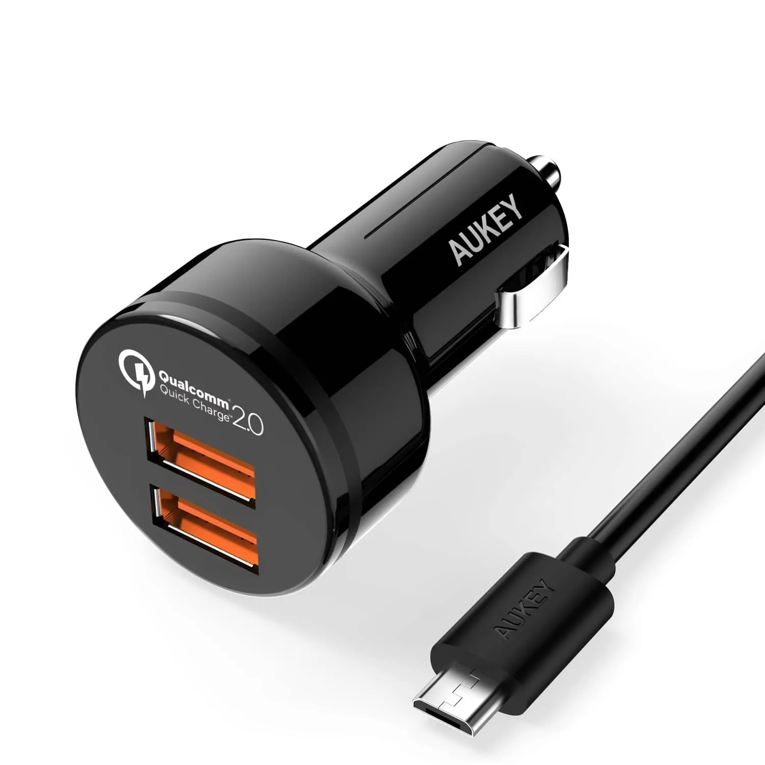 CC-T6 36W Dual Ports USB Qualcomm Quick Charge 2.0 Car Charger