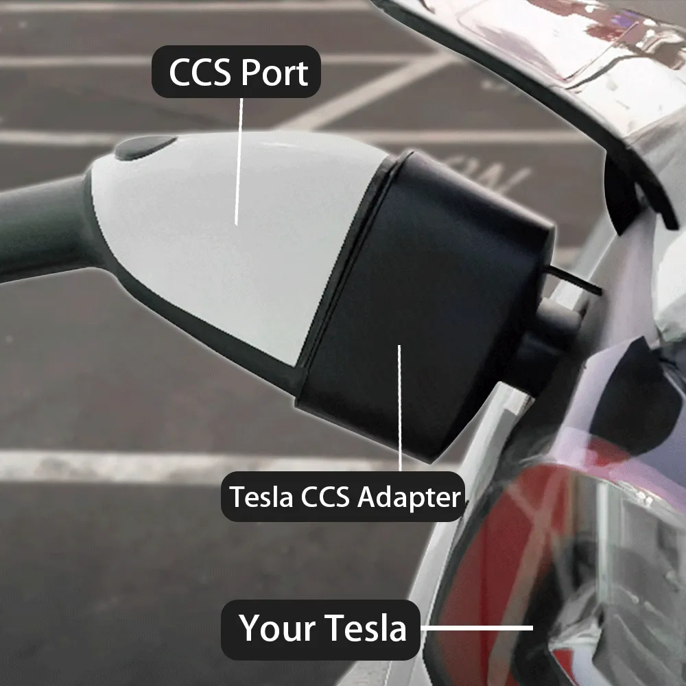 CCS1 & J1772 2-in-1 Charging Adapter for Tesla