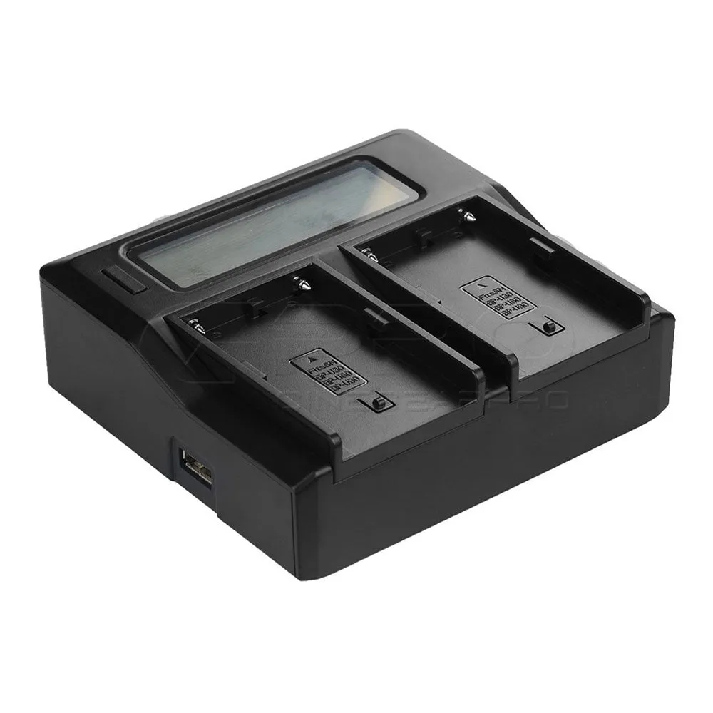 CGPro DMW-DCC12 Dual Digital Battery Charger w/ LCD Display For BLF19E