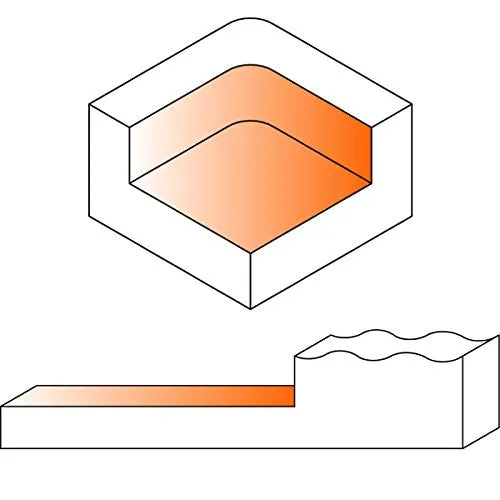 CMT 663.004.11 2-3/8" Diameter Carbide Insert Spoilboard Surfacing Router Bit 12mm Shank