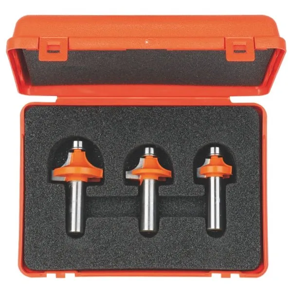 CMT 838.501.11  -  3 PC ROUNDOVER ROUTER BIT SET 1/2" SHANK