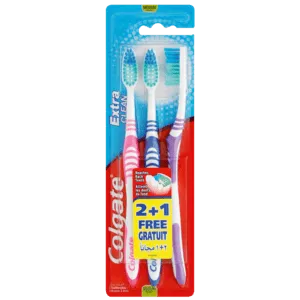 Colgate Extra Clean Medium Toothbrush 3 Pack