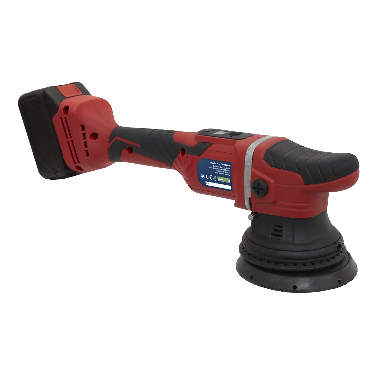 Cordless Orbital Polisher ¯125mm 18V Li-ion