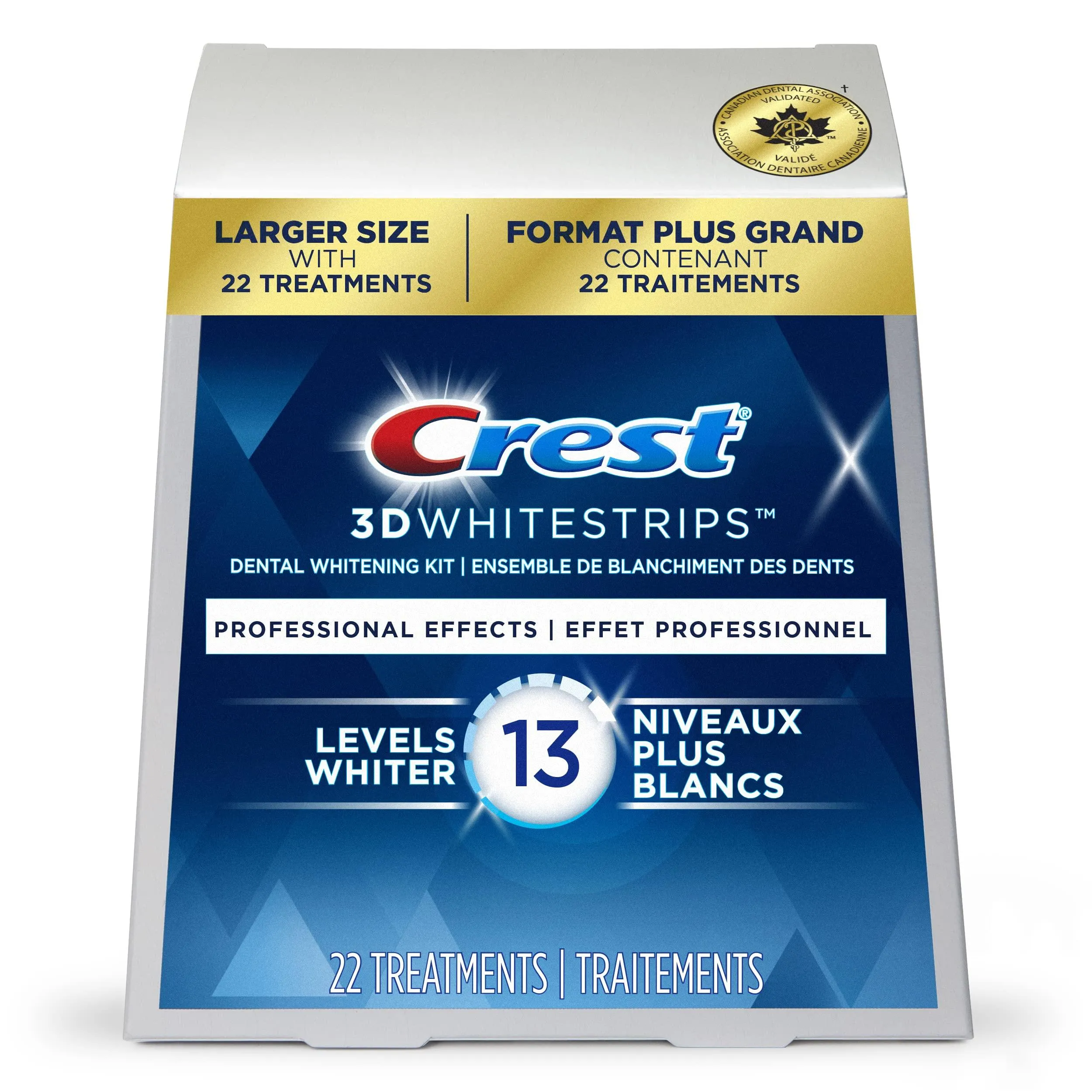 Crest 3D White Whitestrips Professional Effects, At-Home Teeth Whitening Kit.