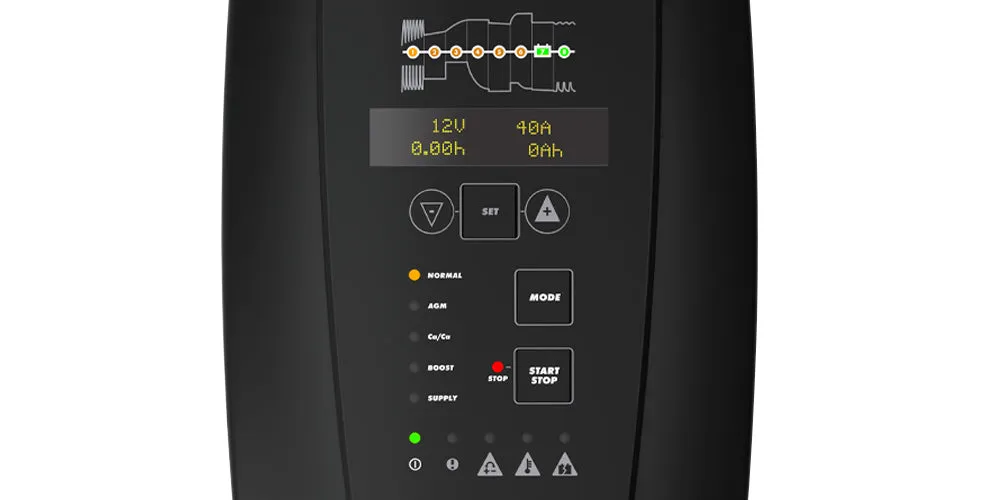 CTEK MXTS 40 (12-24V) Smart Battery Charger with fast multi step charging 2 IN 1 for charging station for workshops and showrooms - private car