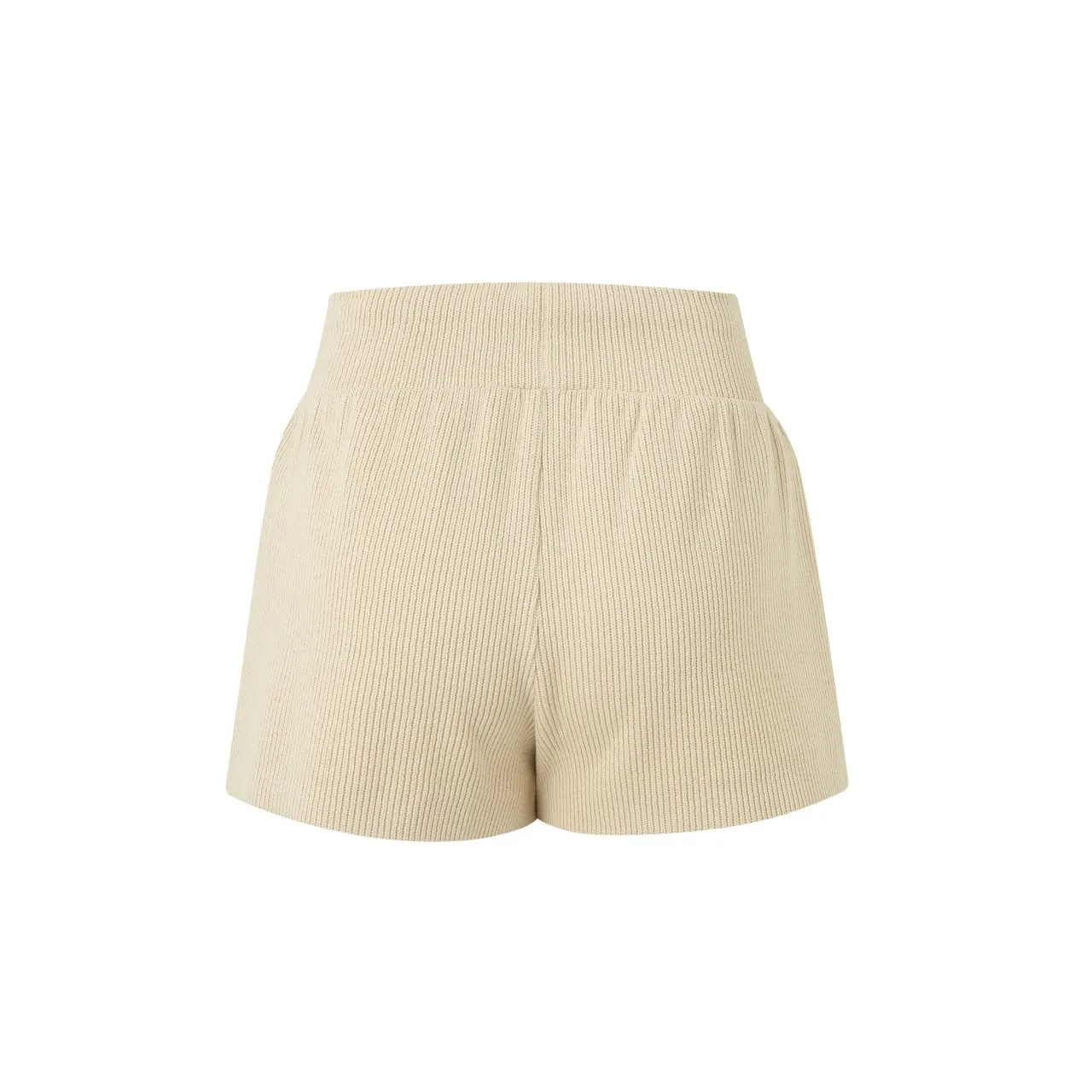 Cubic Toothbrush Embroidery Knit Shorts