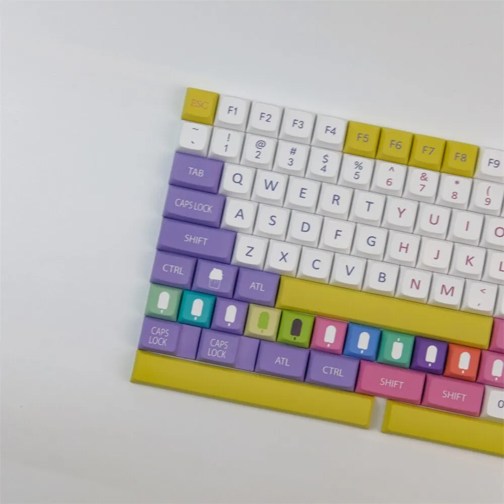 Cute mechanical keyboard keys set