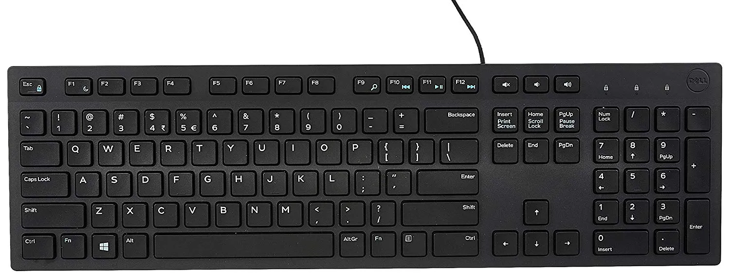 Dell KB216 Wired Multimedia USB Keyboard Black