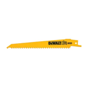 DeWALT DW4802B Reciprocating Saw Blade, 6 in L, 6 TPI