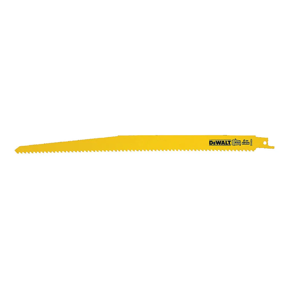 DeWALT DW4804-2 Reciprocating Saw Blade, 3/4 in W, 12 in L, 6 TPI