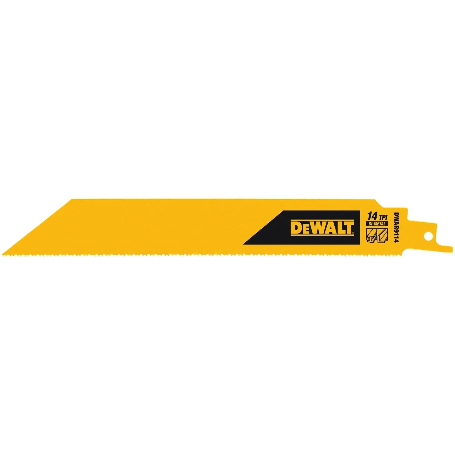 DeWalt DWAR9114 9" 14TPI 1" Recip Saw Blade - 5 Pack