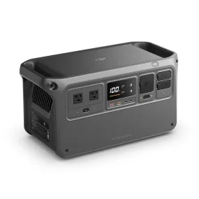 DJI Power 1000 Portable Power Station, 1024Wh LiFePO4 Battery, 2200W Solar Generator, Home Backup, 4-in-1 Fast Charging, 23db Ultra-Silent, Camping & RVs, Off-grid, Power Outage (Solar Panel Optional)