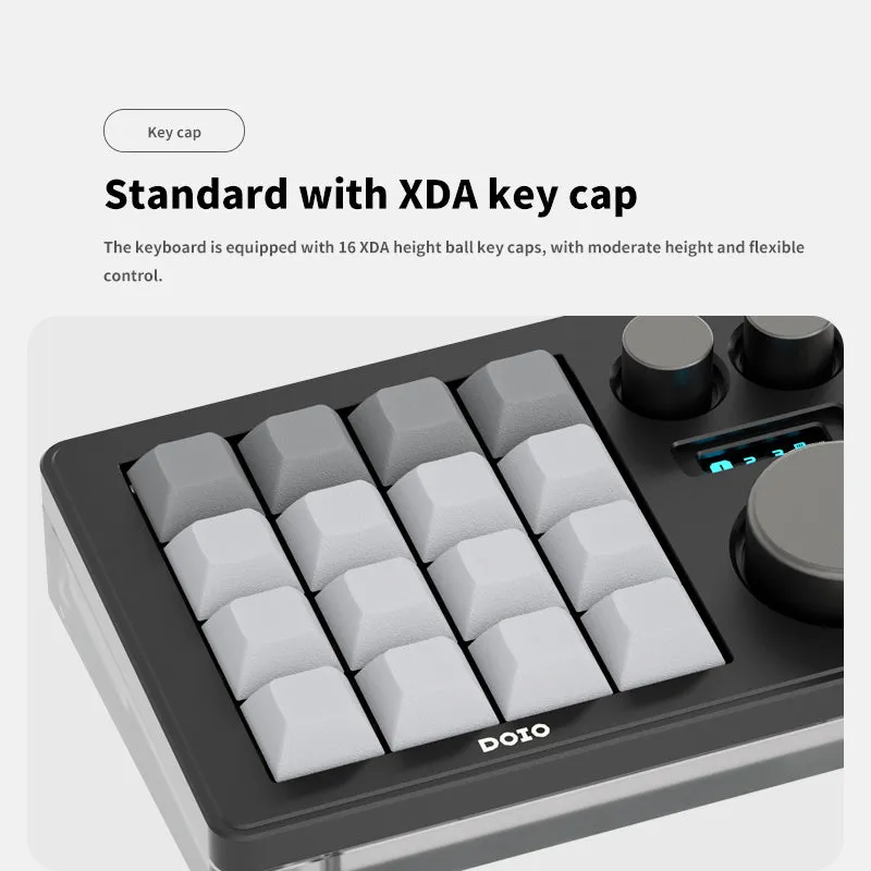 DOIO KB16B-02 Macro Keyboard Updated Macro Pad