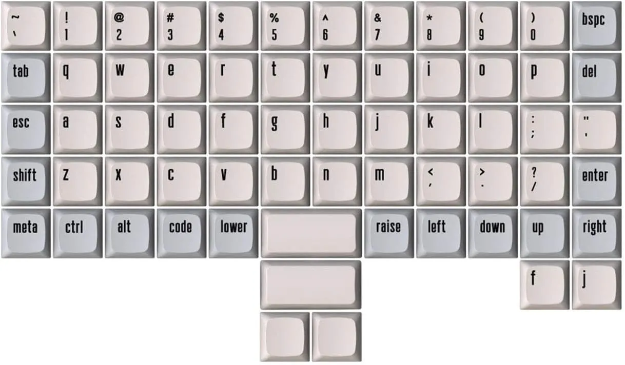 DROP XDA Canvas Keycap Set for Ortho Keyboards 64 Keys