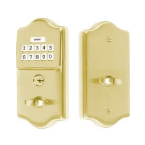 Emtek - Electronic Locksets - Classic Brass Keypad Deadbolt