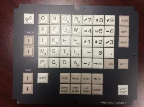 FANUC membrane keysheet keypad A98L-0001-0568#TR (ref: A98L-0001-0568#T)