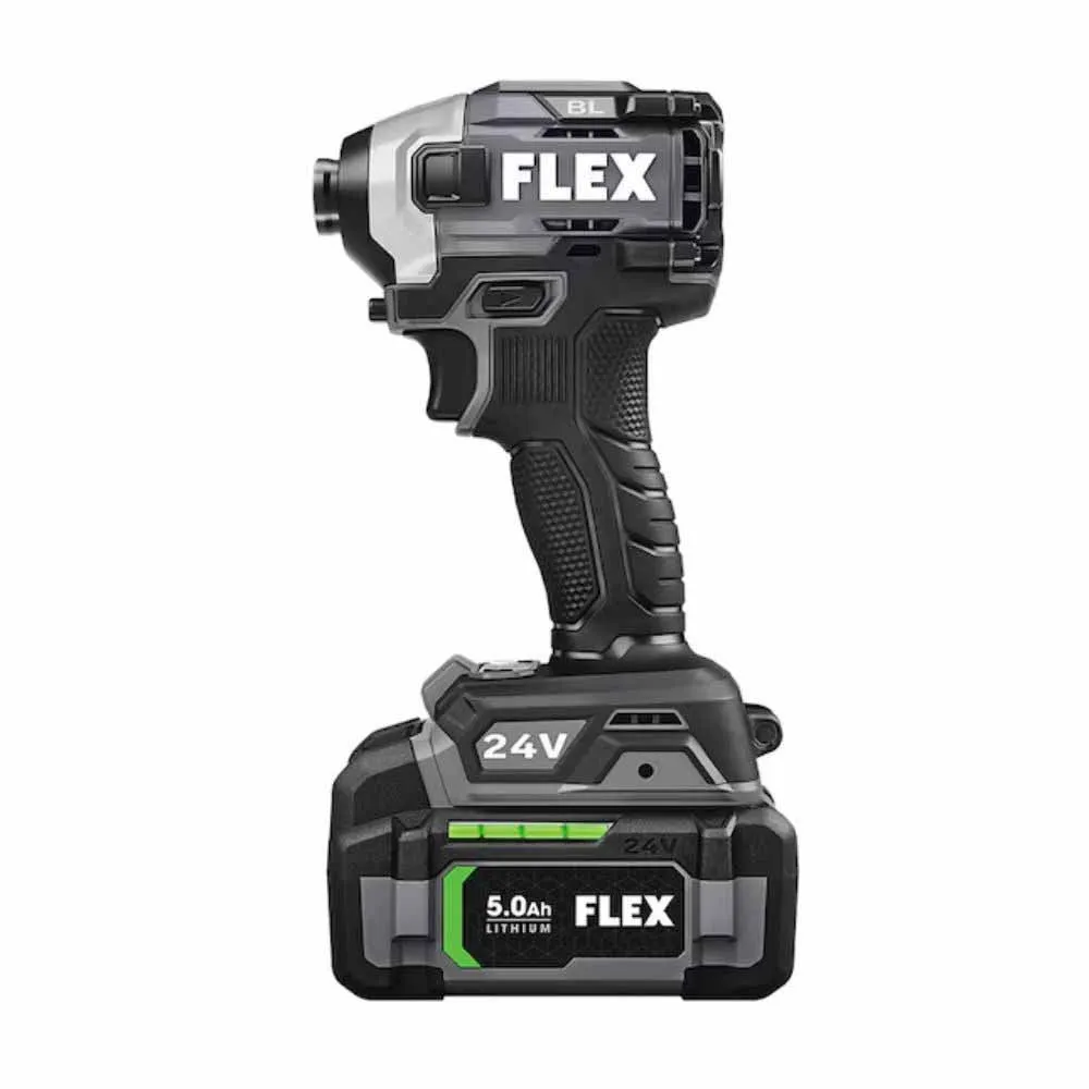 Flex FX1371A-2B 24V 1/4" Quick Eject Hex Impact Driver with Multi-Mode Kit